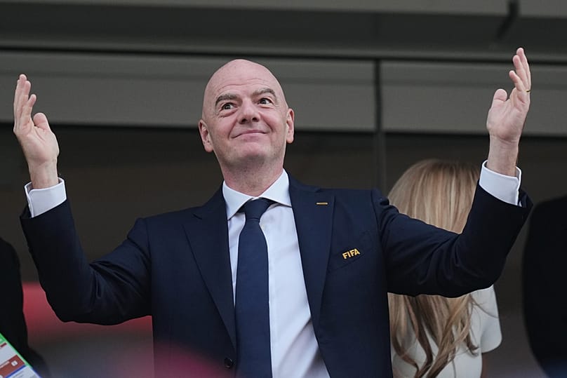 FIFA President Gianni Infantino attends the World Cup Group D match between the US and Paraguay, 12 June 2026