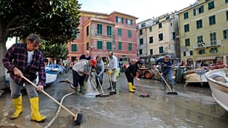 Flash floods and mudslides triggered by heavy rains barreled through Vernazza in 2011.