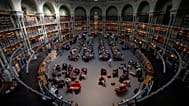 L'emblématique salle Ovale de la Bibliothèque nationale de France (BnF) Richelieu, à Paris.