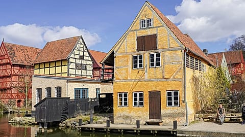 Ostern im Freilichtmuseum Den Gamle By in Aarhus, Dänemark