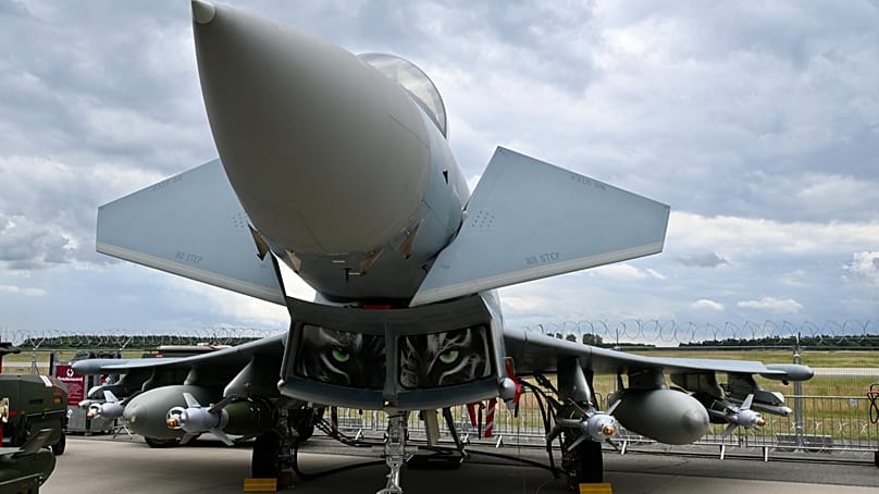 Ein Eurofighter-Typhoon auf der ILA, 13.06.2026
