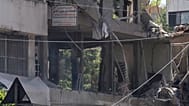 A man checks an apartment that was hit in an Israeli airstrike in Dahiyeh, Beirut's southern suburbs, Lebanon, Sunday, June 14, 2026.
