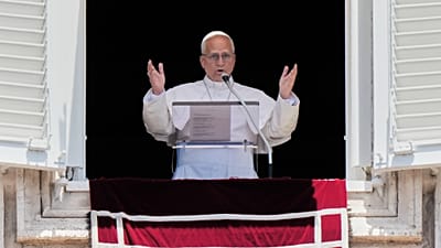 El Papa León XIV durante la misa del domingo en El Vaticano, 14 de junio de 2026.