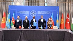 Representatives of countries participating in the 3rd Meeting of the Heads of Competition Authorities of the Organization of Turkic States (OTS), in Shusha, 13 June 2026