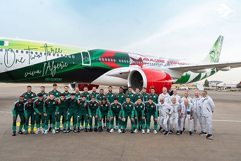 Air Algerie﻿'s livery features a fennec fox on its tail fin – a nod to the country's national animal, and the team's nickname Les Fennecs