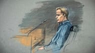 A court sketch of Marius Borg Høiby in the witness box during his trial in Oslo, 5 February, 2026