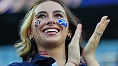 A Scotland fan reacts ahead of the World Cup Group C soccer match between Haiti and Scotland in Foxborough, Mass., near Boston, Saturday, June 13, 2026.