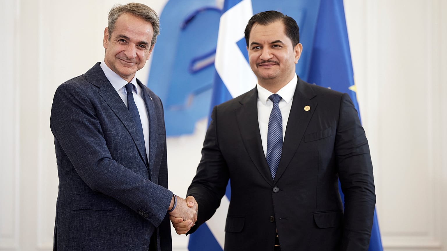 Κυριάκος Μητσοτάκης και Σαντάμ Χαφτάρ