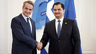 Κυριάκος Μητσοτάκης και Σαντάμ Χαφτάρ