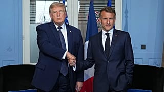 Donald Trump rencontre Emmanuel Macron en marge du G7 à Évian-les-Bains, le 15 juin 2026.