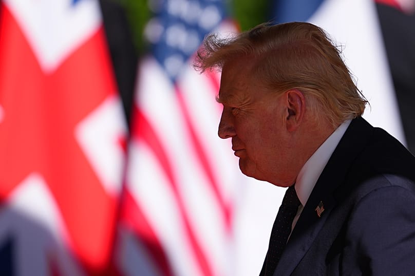 ABD Başkanı Donald Trump, 15 Haziran 2026 Pazartesi günü Fransa'nın Evian-les-Bains kentinde düzenlenen G7 zirvesine geldi.