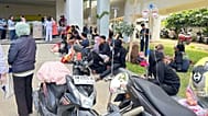 Patients are evacuated outside a local hospital following an earthquake in Palu, Central Sulawesi, Indonesia Tuesday, June 16, 2026