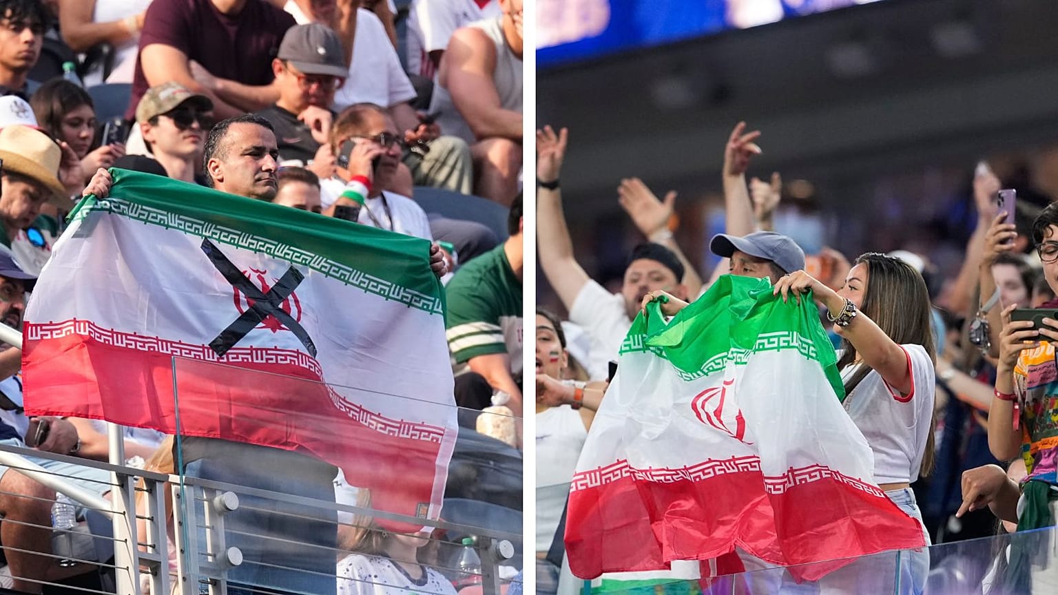 جو ورزشگاه در بازی ایران و نیوزیلند
