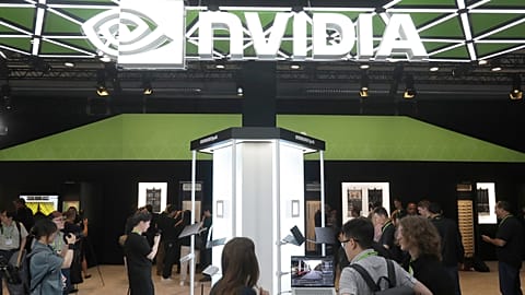 Visitors check Nvidia's new products at the Computex Taipei exhibition in Taipei, Taiwan, 3 June 2026