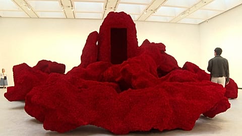 Anish Kapoor hits out at capitalism and talks of Hockney at startling new exhibition launch