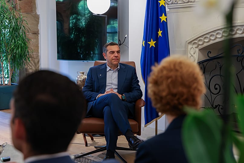 Αλέξης Τσίπρας στο Προεδρικό Μέγαρο της Κύπρου