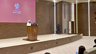 Dr Majed Al Ansari discusses the expected US-Iran agreement during a press briefing in Doha.