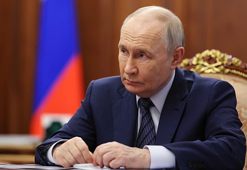 Russian President Vladimir Putin at the Kremlin in Moscow, 15 June, 2026