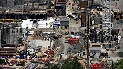 Construction continues on the ballroom at the White House in Washington, 6 June, 2026