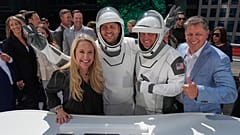 SpaceX executives celebrate with employees during a closing bell ceremony for the IPO of SpaceX at the Nasdaq MarketSite in New York, 12 June 2026
