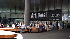 People outside the Unlimited gallery at Art Basel 2026
