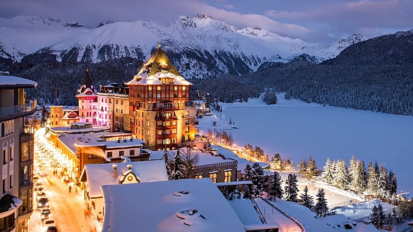 Badrutt’s Palace, em St. Moritz, Suíça 