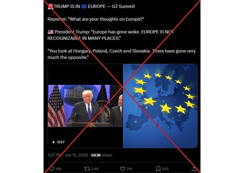Trump did say these things but not at the G7