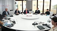 Friedrich Merz, Keir Starmer, Donald Trump, Emmanuel Macron, Volodymyr Zelenskyy and Sanae Takaichi at the G7 summit in Evian-les-Bains, France, June 16, 2026