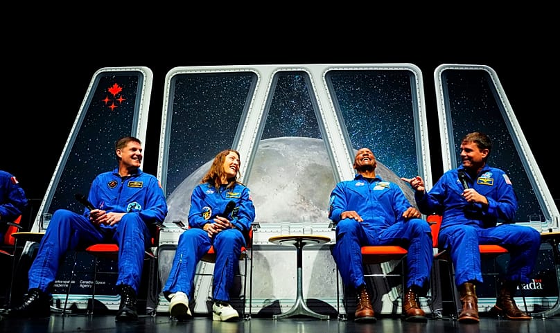 Astronauts of the Artemis II mission at the National Arts Centre in Ottawa, 13 May, 2026