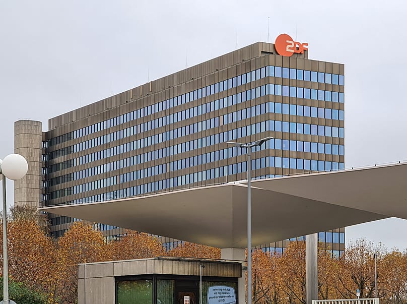 The headquarters of ZDF in Mainz, 7 November, 2021