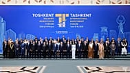 Family photo of participants attending the fifth Tashkent International Investment Forum in Tashkent