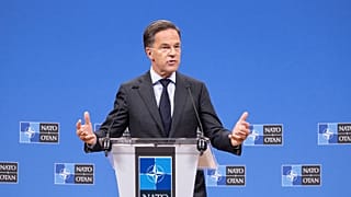 Mark Rutte, s’exprime lors d’une conférence de presse pré-ministérielle au siège de l’OTAN à Bruxelles, mercredi 17 juin 2026.