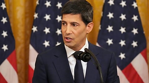 Federal Reserve Chairman Kevin Warsh speaks during his swearing-in in the East Room of the White House, Friday, 22 May 2026, in Washington. 