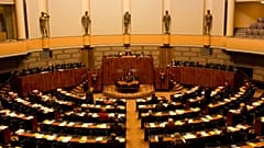 The interior of the Finnish parliament in Helsinki, 23 October, 2012