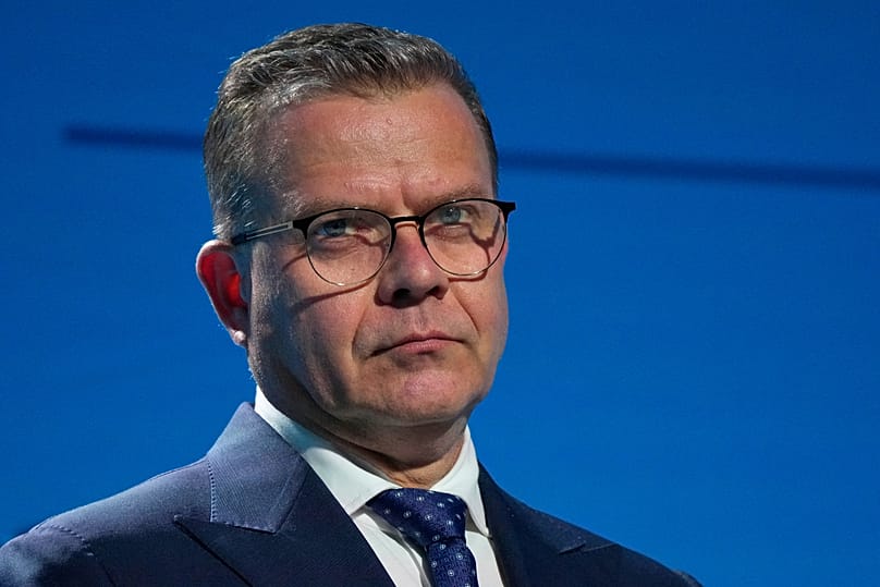 Finnish Prime Minister Petteri Orpo attends a news conference after the Nordic and Baltic countries meeting in Tallinn, 9 June, 2026