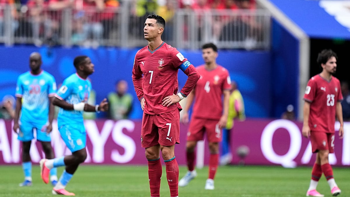 Cristiano Ronaldo faces media backlash as pundits slam Portugal's display against DR Congo