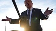 US President Donald Trump talks to the media after disembarking Air Force One at Paris Orly Airport, 17 June 2026