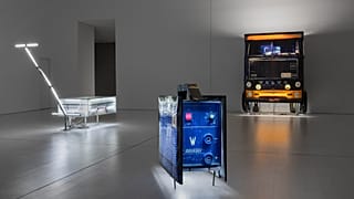 Άποψη εγκατάστασης από την έκθεση Spotlight. Γιώργος Λάππας. Η τέχνη ξεκινάει πάντα με τη λέξη έστω