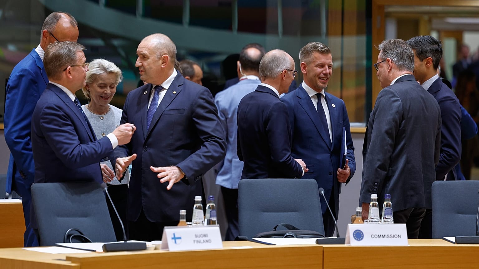 The EU summit in Brussels.