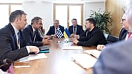Εικόνα από τη συνάντηση Μητσοτάκη - Ζελένσκι