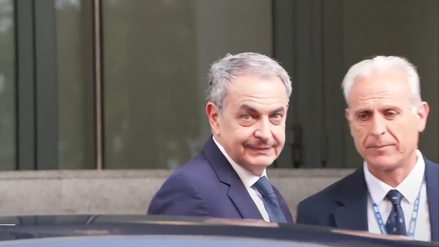 José Luis Rodríguez Zapatero, a su entrada a los juzgados de la Audiencia Nacional el 17 de junio de 2026