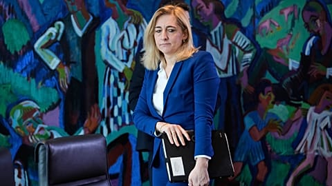Health Minister Nina Warken on 25 February 2026 during a cabinet meeting at the Chancellery in Berlin