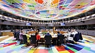 EU leaders gather for a roundtable discussion, June 18, 2026, Brussels.