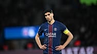 Achraf Hakimi lors du match entre le PSG et Metz, samedi 21 février 2026.