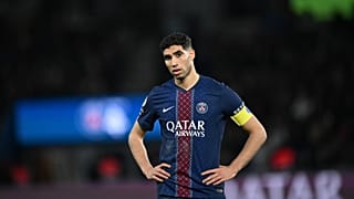 Achraf Hakimi lors du match entre le PSG et Metz, samedi 21 février 2026.