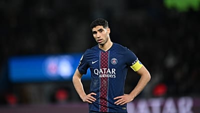 Achraf Hakimi lors du match entre le PSG et Metz, samedi 21 février 2026.