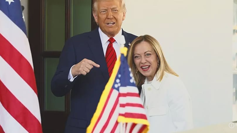 Trump és Meloni 2025 szeptemberében