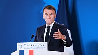 Emmanuel Macron in Brussels.