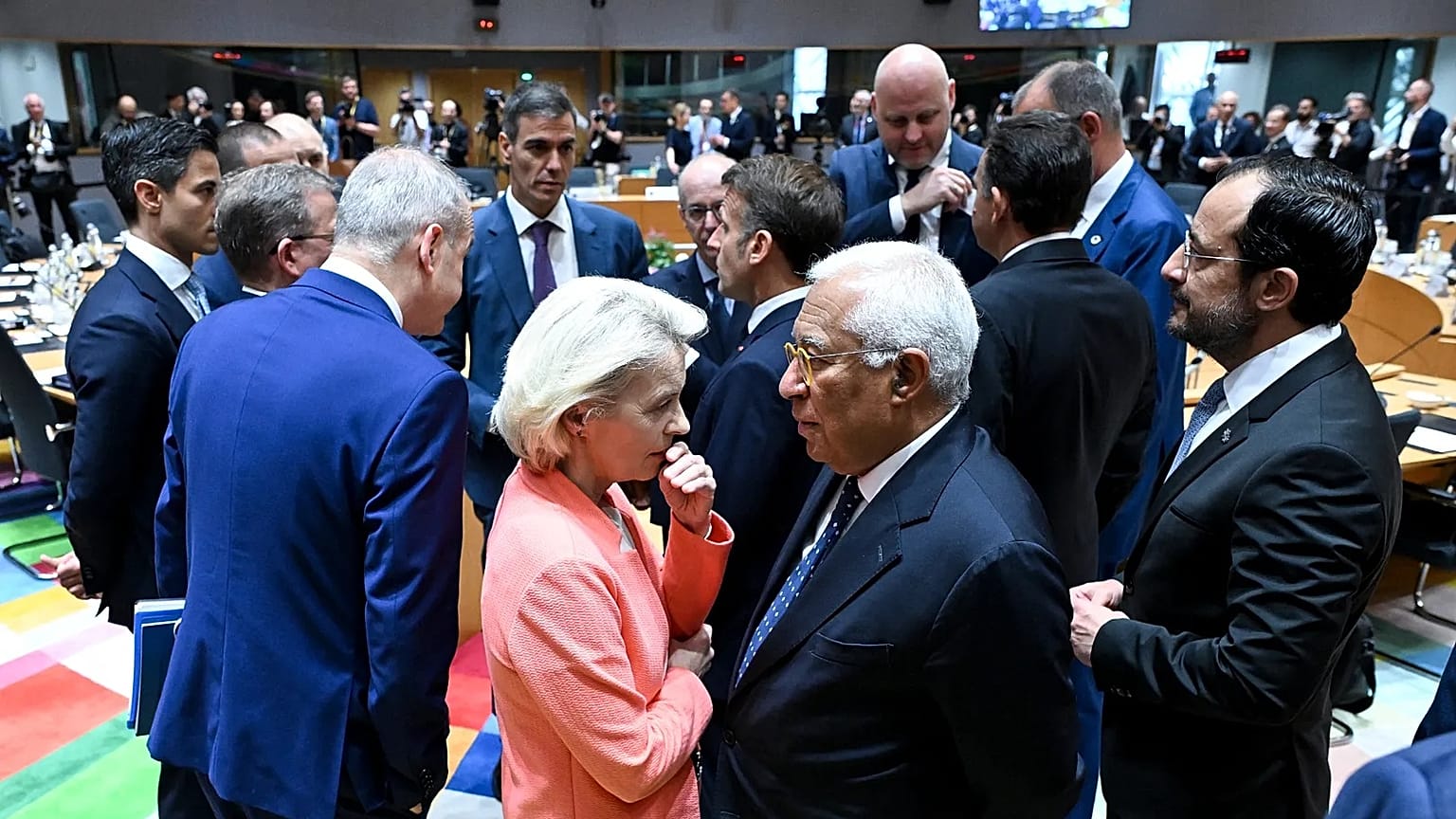 Ursula von der Leyen, president of the European Commission, and António Costa, president of the European Council, in Brussels on 19 June 2026