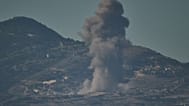 Smoke rises to the sky following an Israeli military strike in southern Lebanon as seen from northern Israel, Friday, June 19, 2026.
